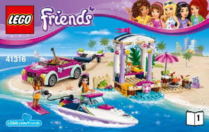 Руководство ЛЕГО set 41316 Friends Скоростной катер Андреа