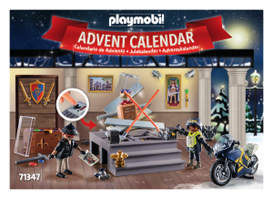 Manual Playmobil set 71347 City Action Advent calendar police museum theft