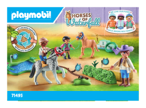 Manuale Playmobil set 71495 Horses of Waterfall Torneo di equitazione dei pony