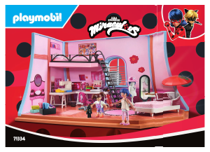 Bedienungsanleitung Playmobil set 71334 Miraculous Miraculous: Marinettes Loft