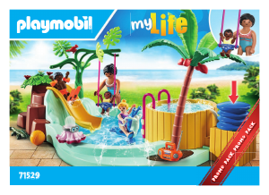 Bedienungsanleitung Playmobil set 71529 My Life Kinderbecken mit Whirlpool