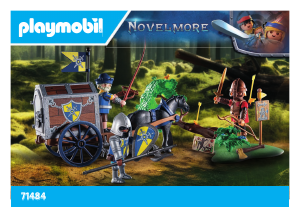 Manual Playmobil set 71484 Novelmore Transport robbery