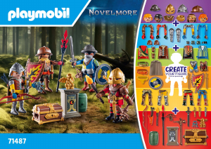 Εγχειρίδιο Playmobil set 71487 Novelmore My Figures: Ιππότες του Novelmore