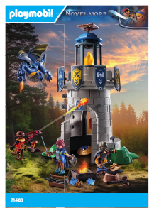 Manual Playmobil set 71483 Novelmore Knights tower with smith and dragon