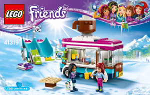 Bruksanvisning Lego set 41319 Friends Vintersportstedets kakaovogn