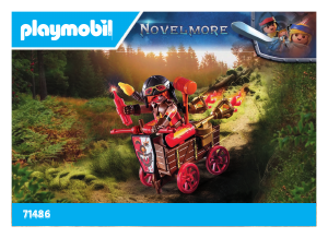 Manuale Playmobil set 71486 Novelmore Kahboom con carro da combattimento