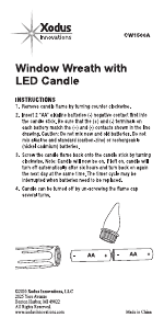 Manual Xodus CW1500A LED Candle