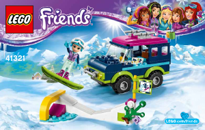 Brugsanvisning Lego set 41321 Friends Skisportsstedets offroader