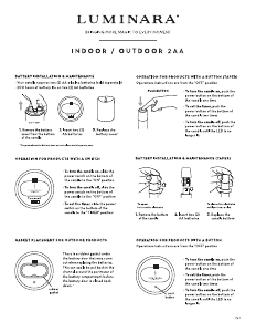 Handleiding Luminara Outdoor 2AA LED kaars