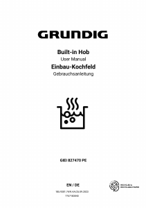 Manual Grundig GIEI 827470 PE Hob