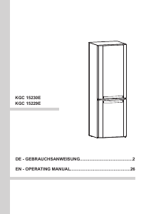 Bedienungsanleitung Amica KGC 15229 E Kühl-gefrierkombination