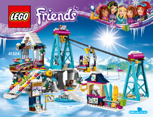 Instrukcja Lego set 41324 Friends Wyciąg narciarski w zimowym kurorcie