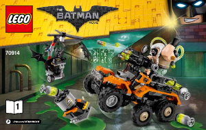 Manual Lego set 70914 Batman Movie Ataque ao tanque tóxico de Bane