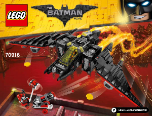 Bruksanvisning Lego set 70916 Batman Movie Batwing