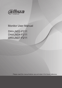 Manual Dahua DHI-LM24-F211 LCD Monitor