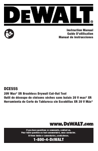 Manual DeWalt DCE555B Reciprocating Saw