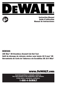 Manual DeWalt DCE555D2 Reciprocating Saw