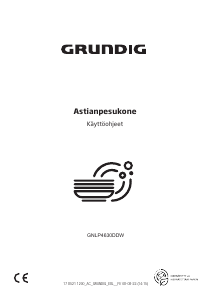 Käyttöohje Grundig GNLP 4630 DDW Astianpesukone