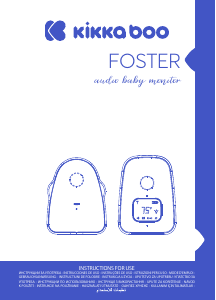 Manual Kikka Boo Foster Monitor de bebê