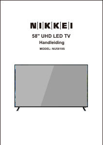 Handleiding Nikkei NU5818S LED televisie