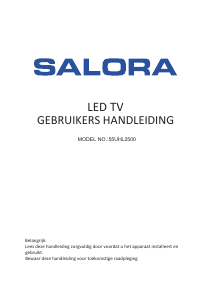 Handleiding Salora 55UHL2500 LED televisie