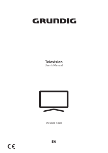 Manual Grundig 75 GUB 7340 LED Television
