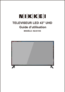 Mode d’emploi Nikkei NU4318S Téléviseur LED