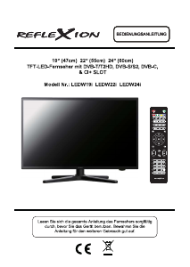 Bedienungsanleitung Reflexion LEDW22i LED fernseher