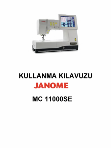 Kullanım kılavuzu Janome MC11000SE Dikiş makinesi