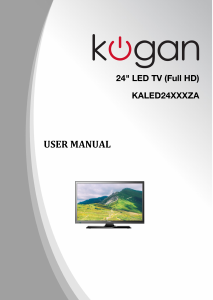 Manual Kogan KALED24XXXZA LED Television