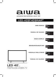Manual Aiwa LED-405FHDSMART LED Television