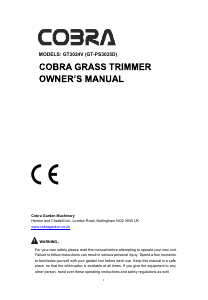 Manual Cobra GT30-24V Grass Trimmer