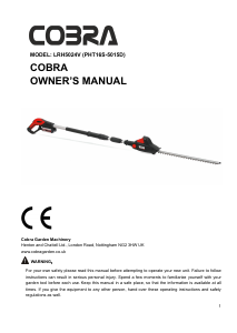 Handleiding Cobra LRH5024V Heggenschaar