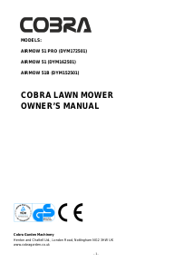 Manual Cobra AirMow 51 Pro Lawn Mower