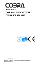 Handleiding Cobra MX46SPE Grasmaaier