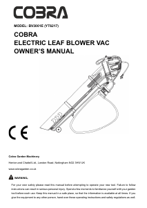 Manual Cobra BV3001E Leaf Blower