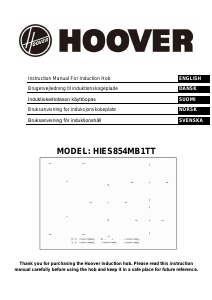 Handleiding Hoover HIES854MB1TT Kookplaat