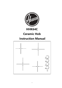 Manual Hoover HHK46C Hob