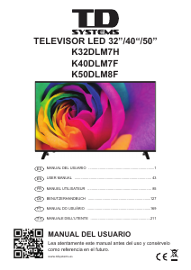 Handleiding TD Systems K40DLM7F LED televisie