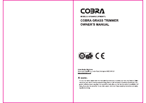 Handleiding Cobra GT3240VZ Grastrimmer