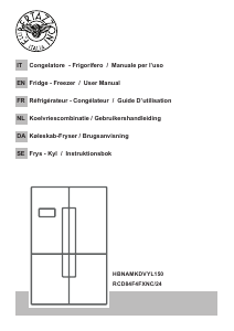 Manuale Bertazzoni RCD84F4FXNC/24 Frigorifero-congelatore