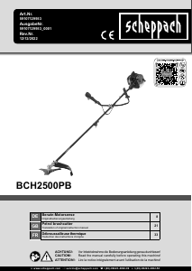 Manual Scheppach BCH2500PB Brush Cutter