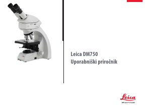 Priročnik Leica DM750 Mikroskop