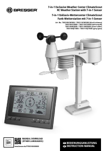 Handleiding Bresser 7003100HZI000 7in1 ClimateScout Weerstation