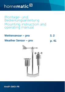 Handleiding Homematic HmIP-SWO-PR Weerstation