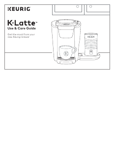 Manual Keurig K-Latte Coffee Machine