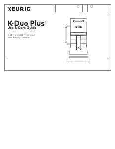 Manual Keurig K-Duo Plus Coffee Machine