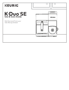 Manual Keurig K-Duo Special Edition Coffee Machine
