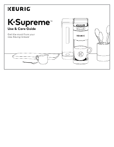 Manual Keurig K-Supreme Coffee Machine