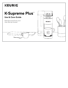 Manual Keurig K-Supreme Plus Coffee Machine